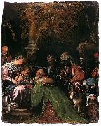 Follower of Jacopo da Ponte The Adoration of the Magi oil painting reproduction